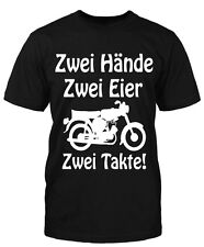 Hände Eier Simmi T-Shirt Fun Moped DDR Sprüche Ossi Trabbi Simson Suhl Schwalbe 