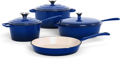Gusseisen topf set - topf, 7-teilig