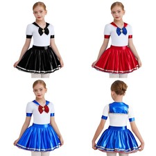 DE Schuluniform Sailor Für Mädchen Japanische Marinekostüm Anime Cosplay