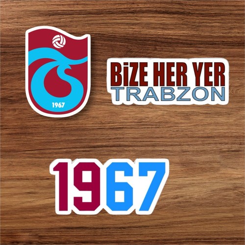 Trabzonspor logo aufkleber - 3x,