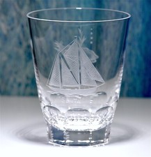 Josephinenhütte"Sieglinde" Whiskyglas maritim Schiff Schlüssel v.Bremen 10,5 (9)