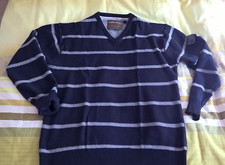 C&A Troyer Pullover Angelo Litrico gestreift marineblau grau Gr. XXL