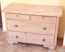 Antike Holz-Kommode Landhaus Schubladen Bauernmöbel Schrank Bauernschrank roh