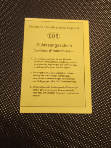 Ddr zulassung awo sport - zulassung,