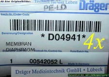 4x DRÄGER MEMBRAN DIAPHRAGM