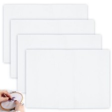 4 Stück aida tuch weiß Stickerei Stoff 14 Count Kreuzstich Tuch zählstoff zum...