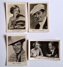 4 Sammelbilder "RAMSES-Film-Fotos" - JASMATZI Cigarettenfabrik Dresden um 1934