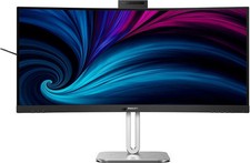Philips 34B2U6603CH 34 Zoll WQHD Curved Monitor höhenverstellbar, Lautsprecher