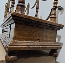 Antik, Vintage Weinregal Aus Holz mit Schublade Weinflaschenhalter