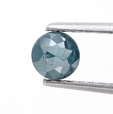 0.32ct 3.7mm BLUE Fancy