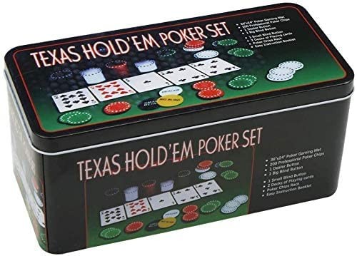 Pokerset aus metallbox 200 - pokerset,