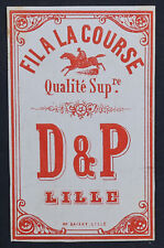 Altes Etikett 1870 FIL DE LIN