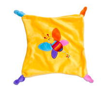 WIE NEU * Schmusetuch Bambia Schmetterling orange gelb Schnuffeltuch Kuscheltuch