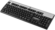 Tastatur schwarz silber - hp,