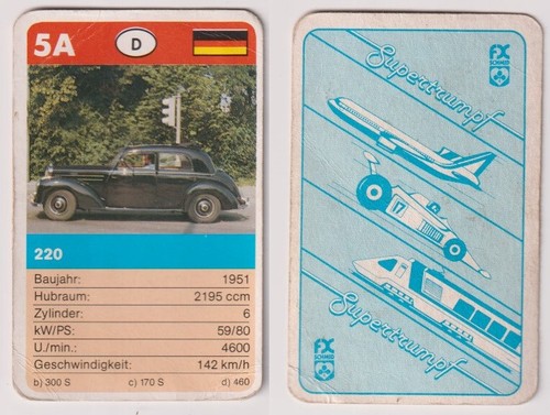 Ersatzkarte auto quartett - auto,