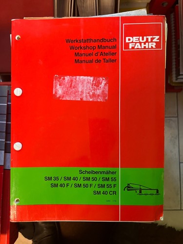 Werkstatthandbuch deutz fahr - deutz,