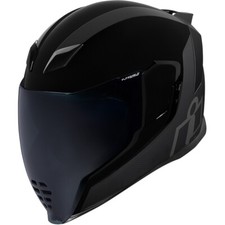 ICON Airflite Stealth MIPS Helm inkl. klarem und schwarzem Visier Gr. XL