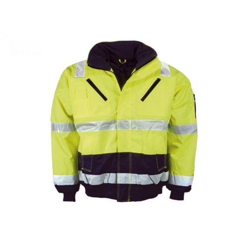 Pilotenjacke neongelb marine - pilotenjacke, neongelb/marine