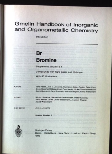 Gmelin handbook inorganic - gmelin,