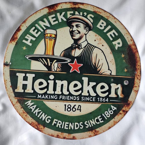 Heineken blechschild 20cm bier - blechschild,