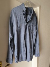 Jack & Jones Melange Flannel Hemd blau Größe XL - 43/44