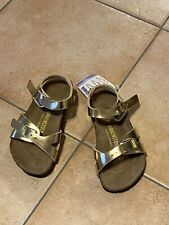 Birkenstock Sandalen Rio Gr. 26 Mädchen Leder EVA gold 331903