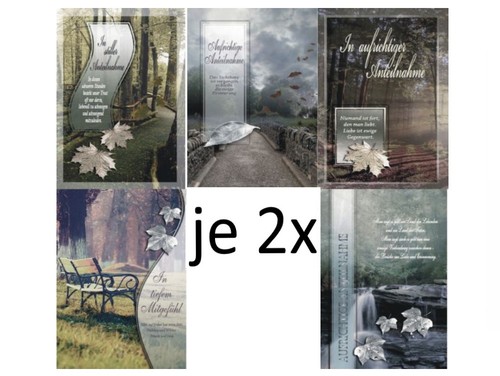 Trauerkarten - 10,