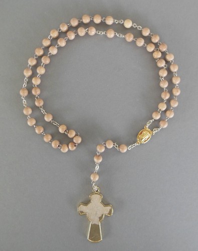 Rosenkranz helle holzperlen - rosenkranz, 46