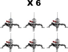 6 X LEGO STAR WARS DWARF SPIDER DROID MIT MINI SHOOTER - 75142 - 2016 - NEU