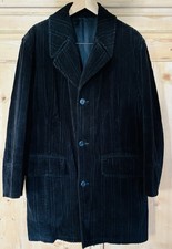 Coole Jacke ICEBERG JEANS Schwarz Mantel Breitcord Gr. 52 XL Tailliert Top!