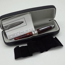 Kugelschreiber Kunstschildplatteffekt mit WBL Quarzuhr