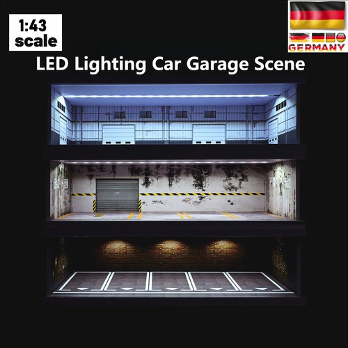 Diorama garage szene mit - 1:43,