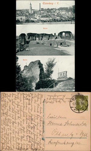 Ansichtskarte elsterberg - ansichtskarte,