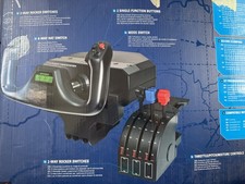 Saitek Shoke System Flugsimulator Steuerhorn Schubregler