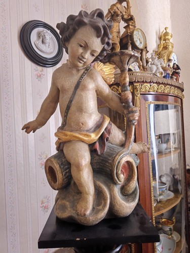 Holz putte putto - putte, mit