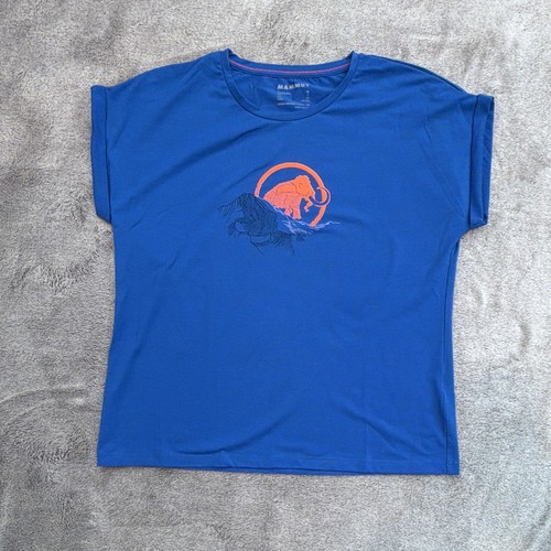 Mammut shirt blau - t-shirt, kurzarm
