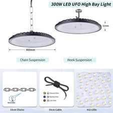UFO LED Hallenbeleuchtung Deckenstrahler Werkstattleuchte Industrielampe Lamp