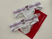 aussiebum Classic Jock: Sports-Jockstrap-Doppelpack, Gr. L, Weiß - NEU