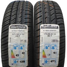 2 x GENERAL 175/80 R14 88T Altimax Comfort Sommerreifen VOLL 2018