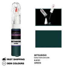 FÜR MITSUBISHI GRÜN 6-0151 Touch Up Lackstift Pinsel Fix Kit Kratzer Chip Set