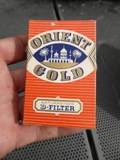 Alte leere Zigarettenschachtel - 12 Orient Gold D-Filter - Cigarettes Package