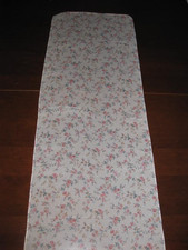 Schal - Halstuch - Apricot mit Rosen - Vintage - 34 cm X 144 cm