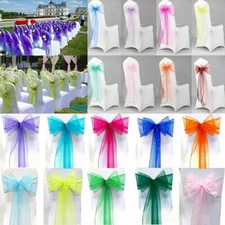 Organza Stuhlschleifen Stuhlbänder für Stuhlhussen Stuhl Schleifen HochzeitParty
