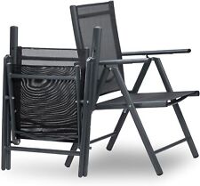 Gartenstuhl Niedriglehner Aluminium Klappsessel Klappstuhl für Garten Balkon