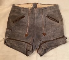 Vintage kurze Wildlederhose