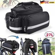 27L Fahrradtasche Satteltasche Gepäcktasche Wasserdicht Packtaschen Gepäckträger