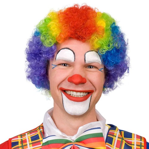 Bunte clown locken perücke - locken, /