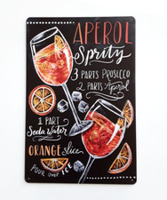 Blechschild Retro Aperol
