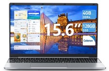 SGIN 15,6 Zoll Laptop 4GB RAM 128GB SSD Notebook Intel Quad-Core  FHD 5000mAh