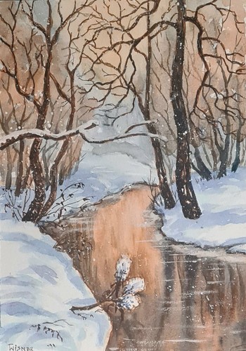 Aquarell gemälde original - aquarell,